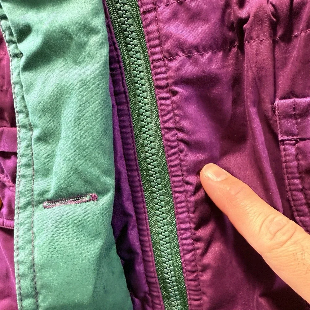 VINTAGE Bomber Jacket Size Medium Izzi Innovations Thermolite Ski Snow Coat - Picture 11 of 16